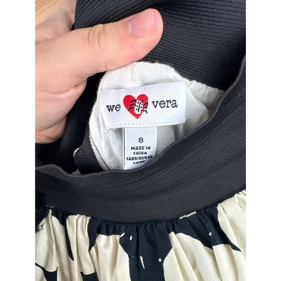 Women’s We Love Vera Size 8 Black & White Patterned Skirt. - Picture 5 of 6